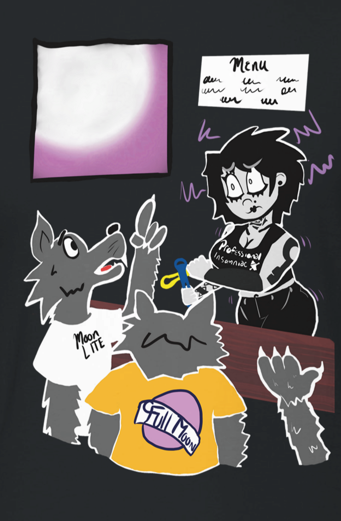 Snarky Bartender: Full Moon Tee