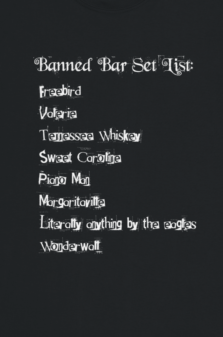 P@TB: Banned Bar Set List Tee
