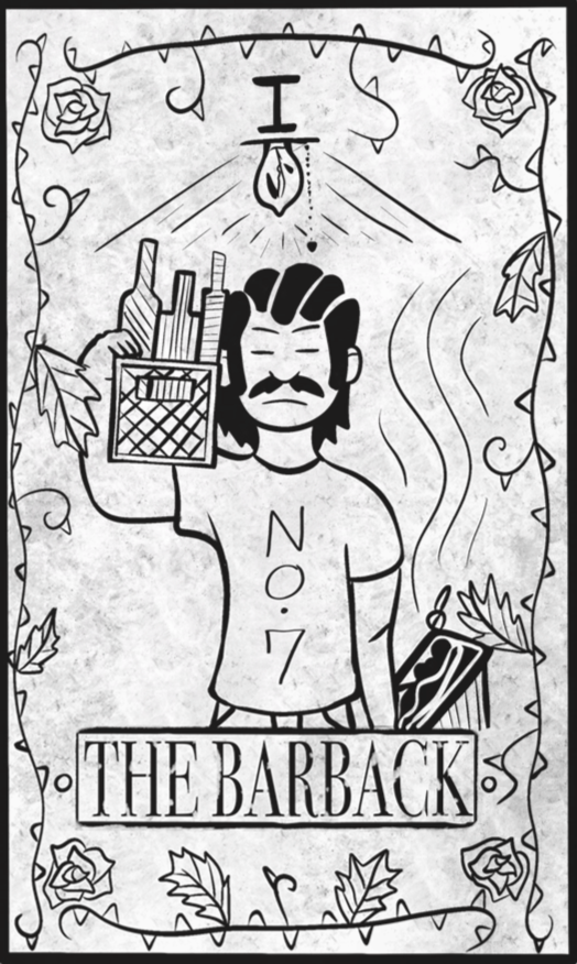 Snarky Bartender: Barback Tarot Tee