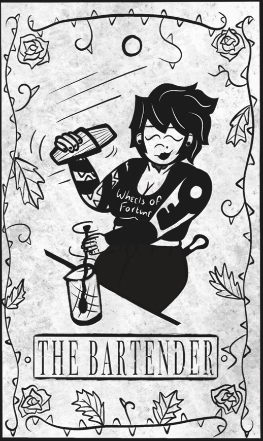 Snarky Bartender: Bartender Tarot Tee
