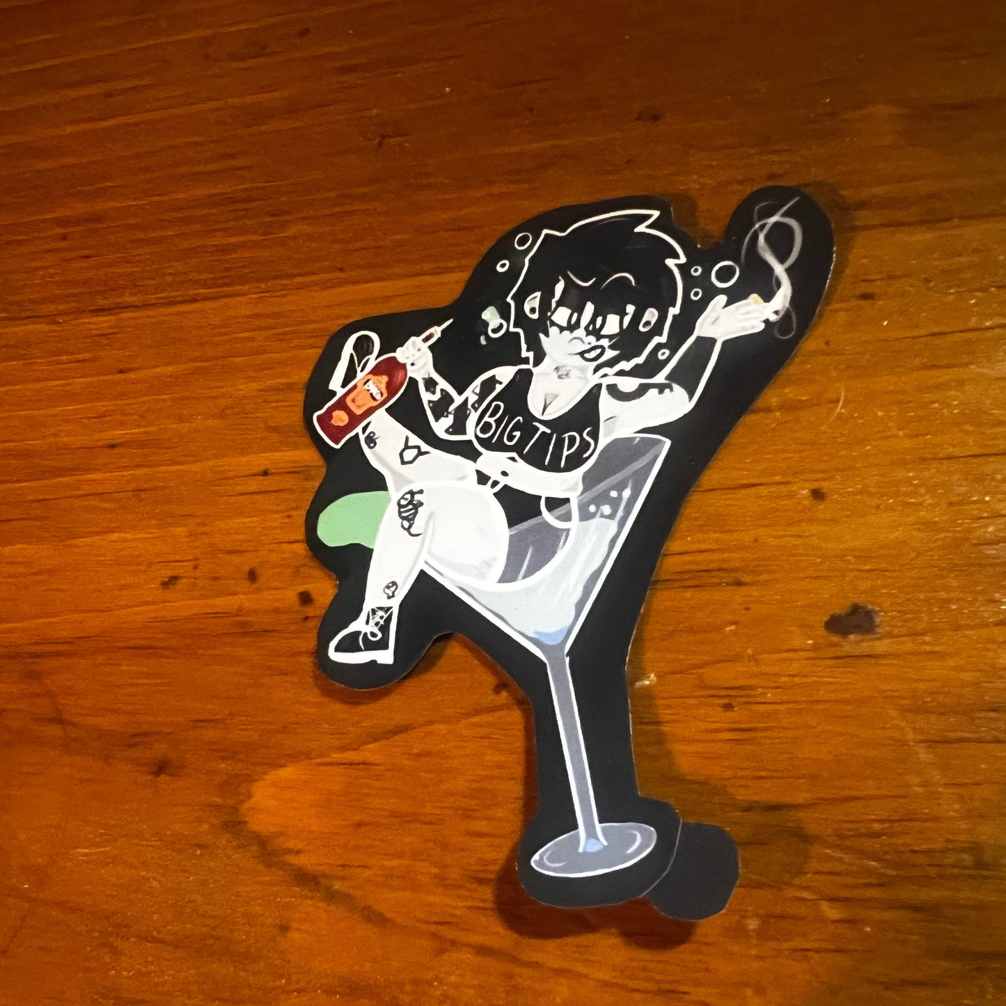 Thorny Martini Sticker