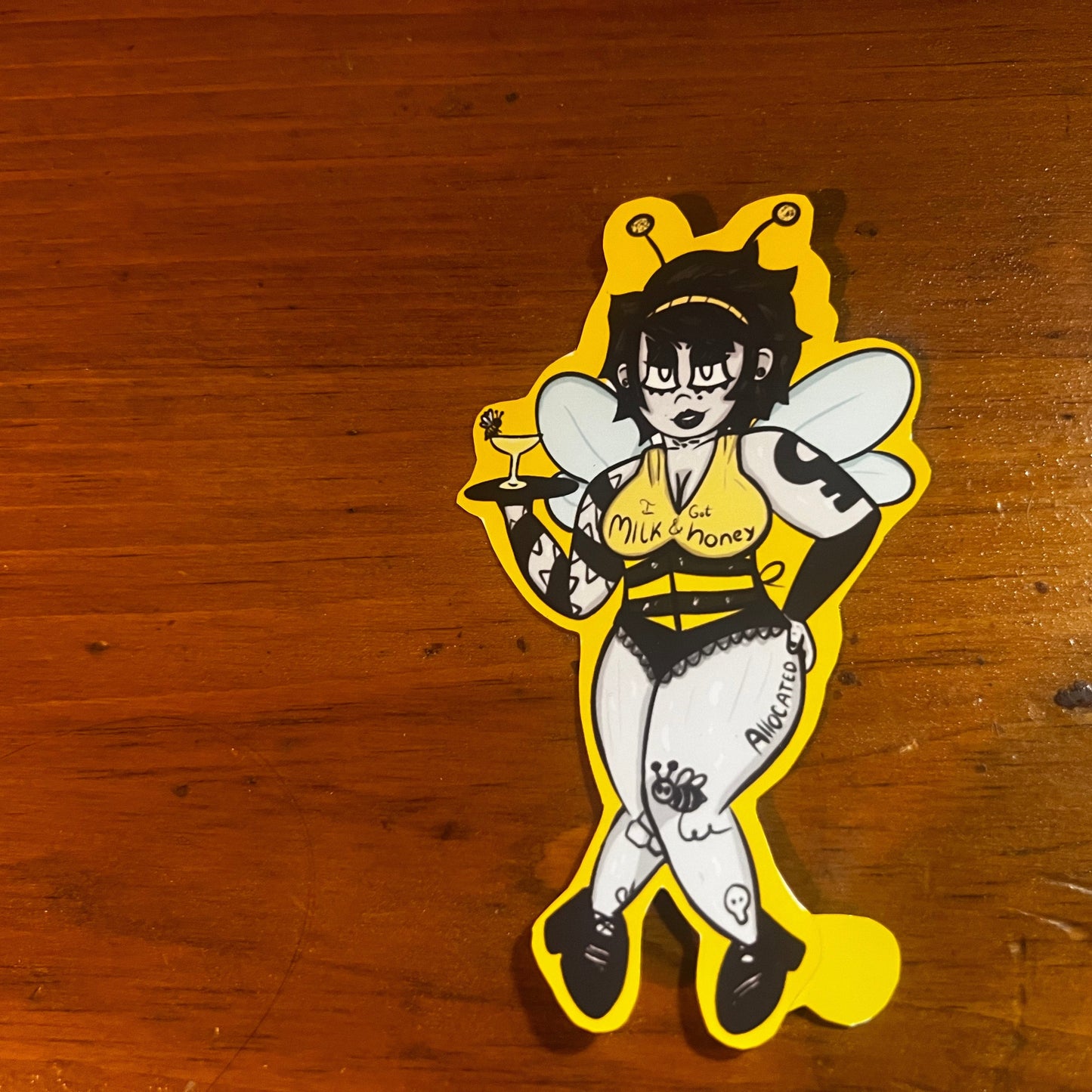 Thorn Bee's Knees Sticker