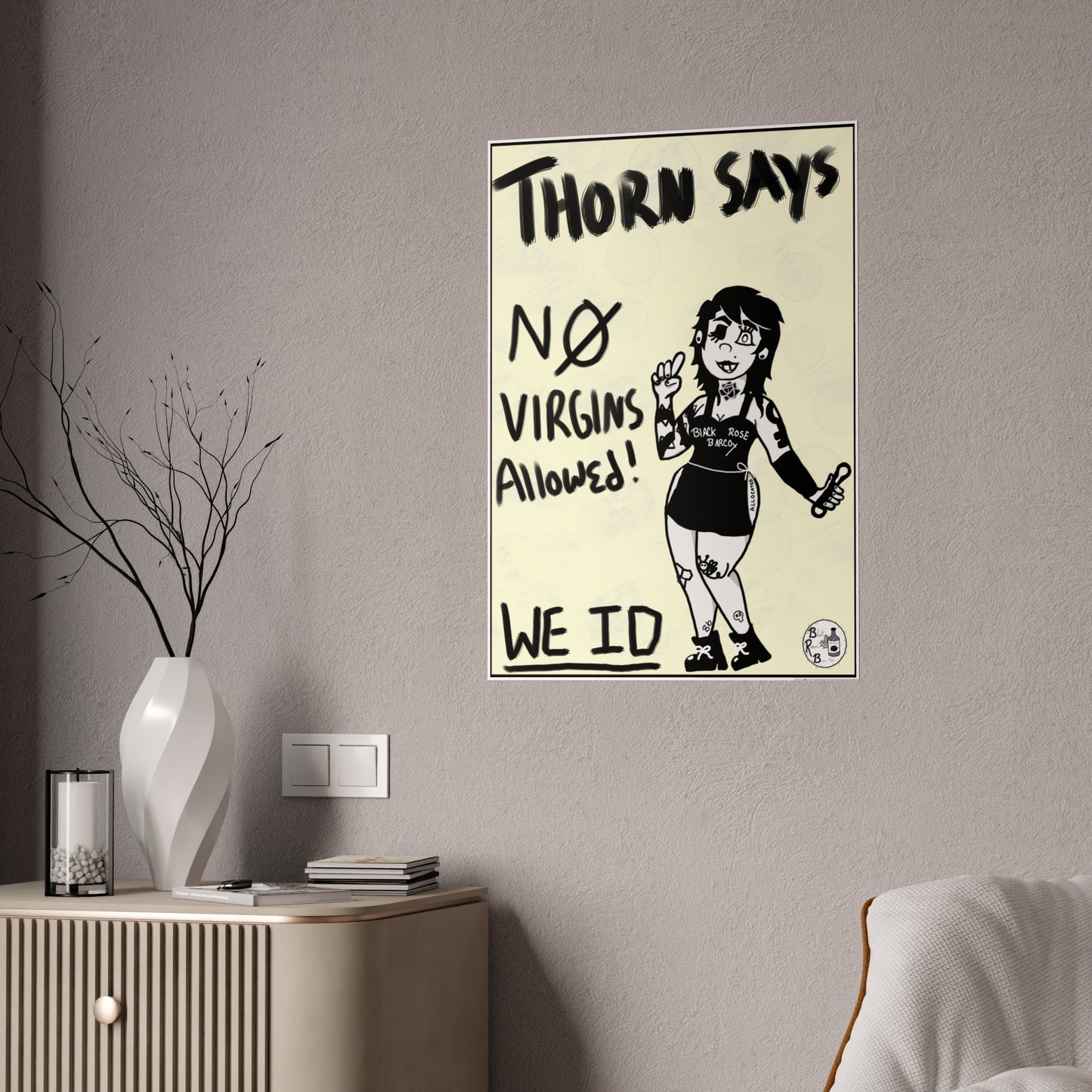 SB: NO VIRGINS ALLOWED Pin-Up Poster