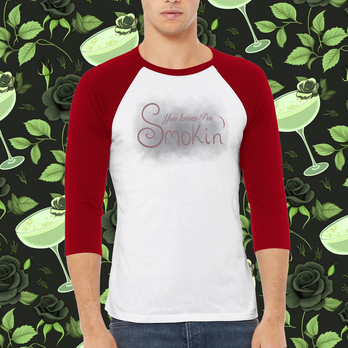 Snarky Bartender: Smokin'! 3/4 Tee