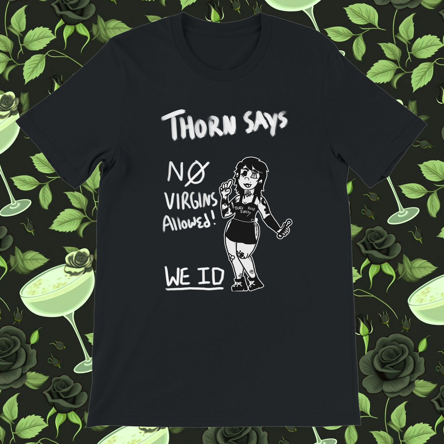 Snarky Bartender: NO VIRGINS ALLOWED Tee