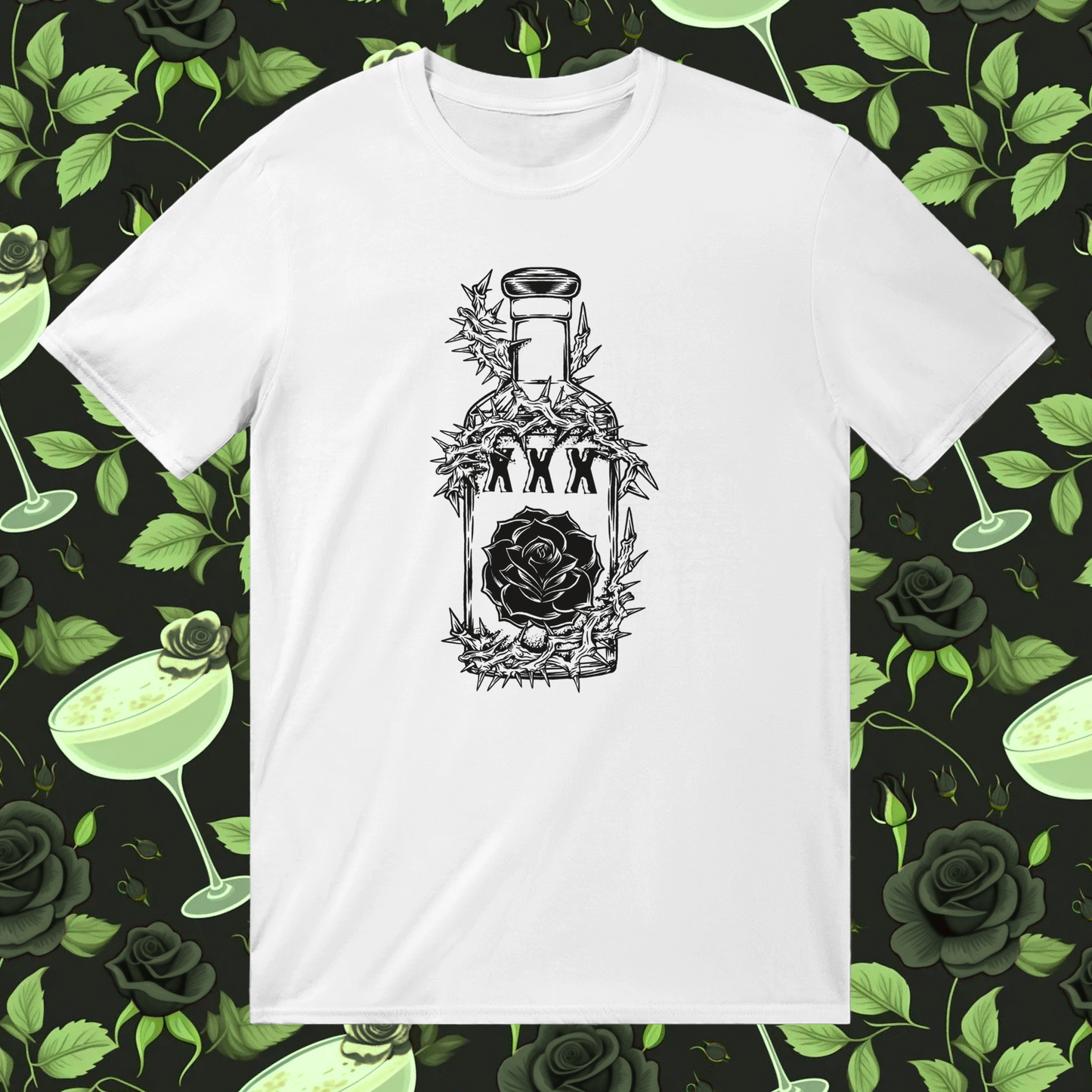 Bottle of the Death Rose Tee