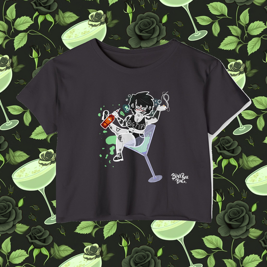 Snarky Bartender: Thorny Martini Crop Top