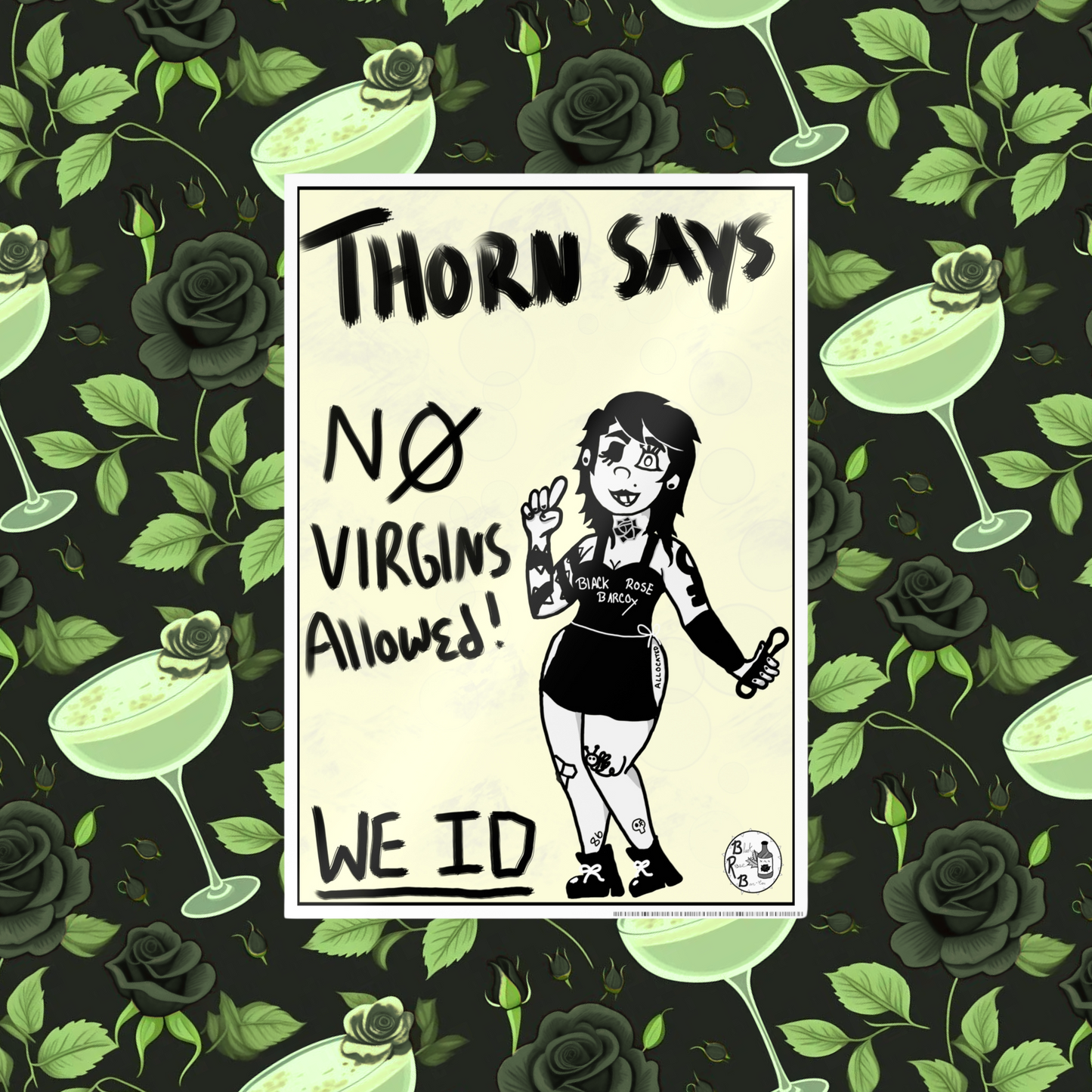 SB: NO VIRGINS ALLOWED Pin-Up Poster