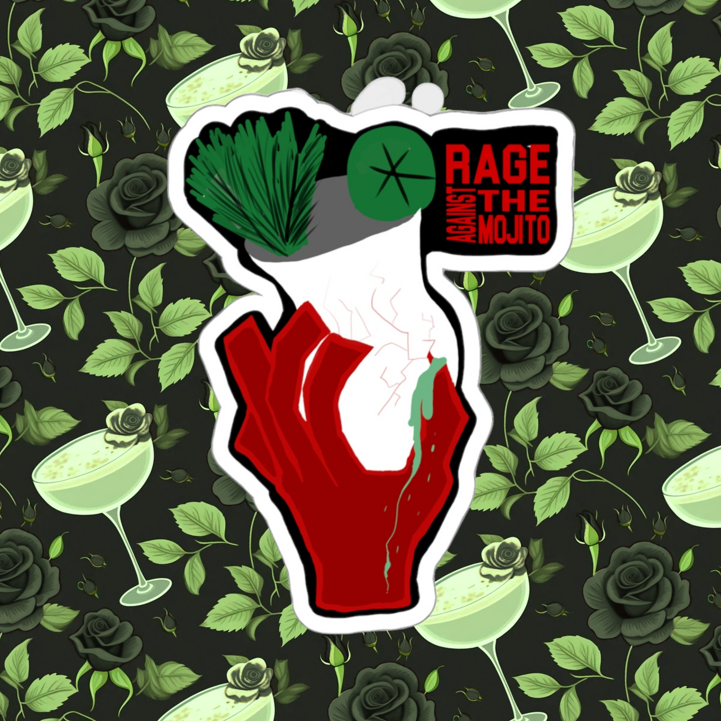 Rage against the Mojito Sticker