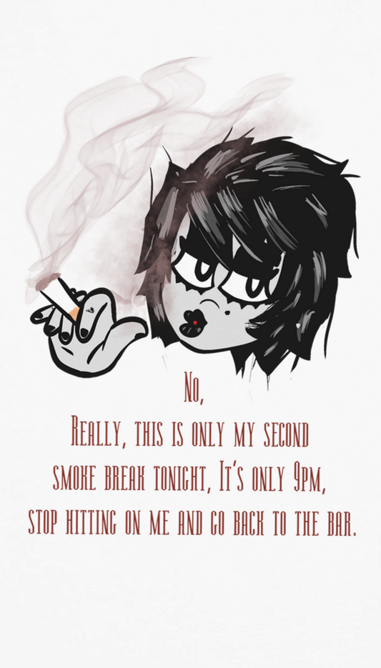 Snarky Bartender: Smokin' Ringer Tee